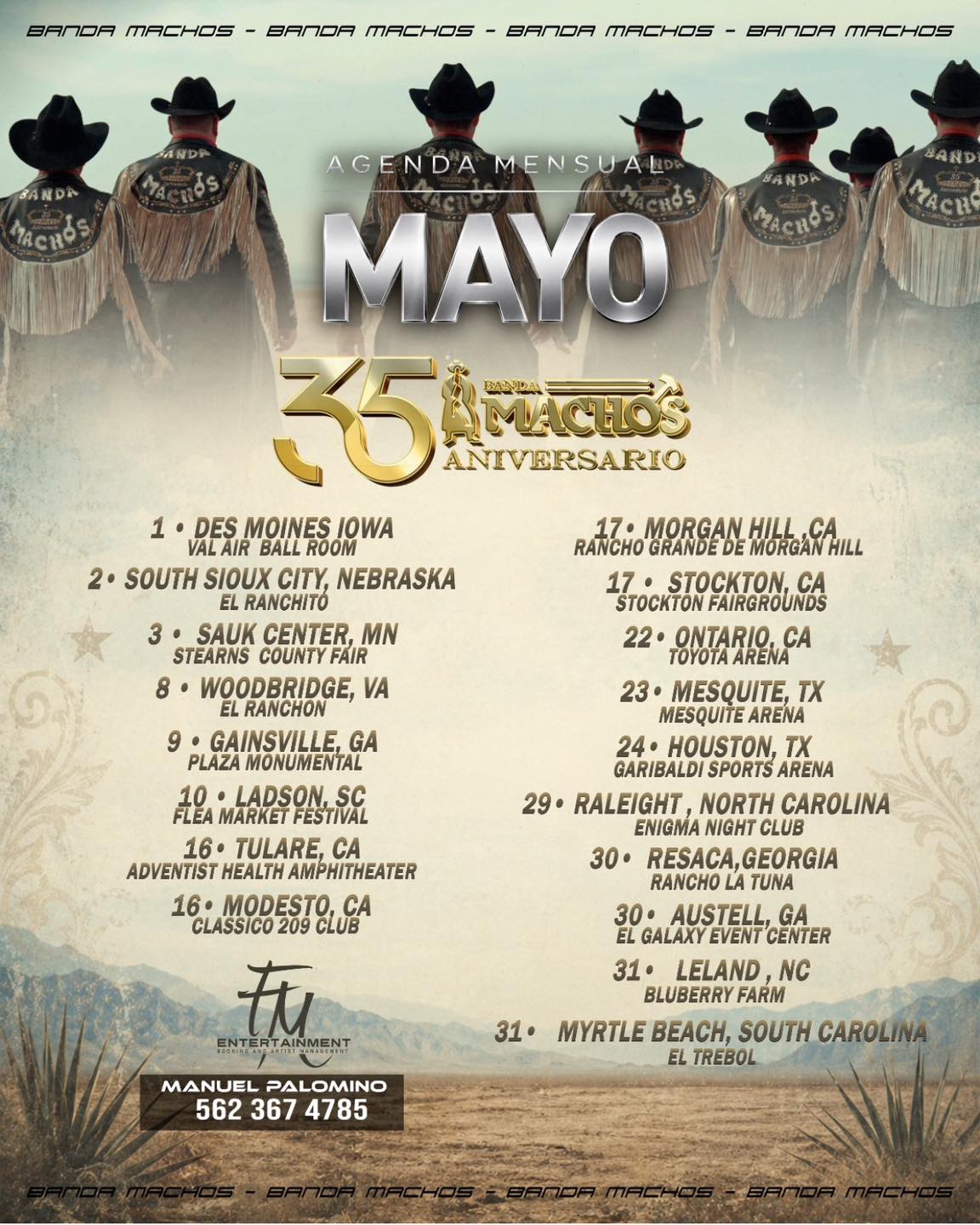 Banda Machos Tour Poster 2026